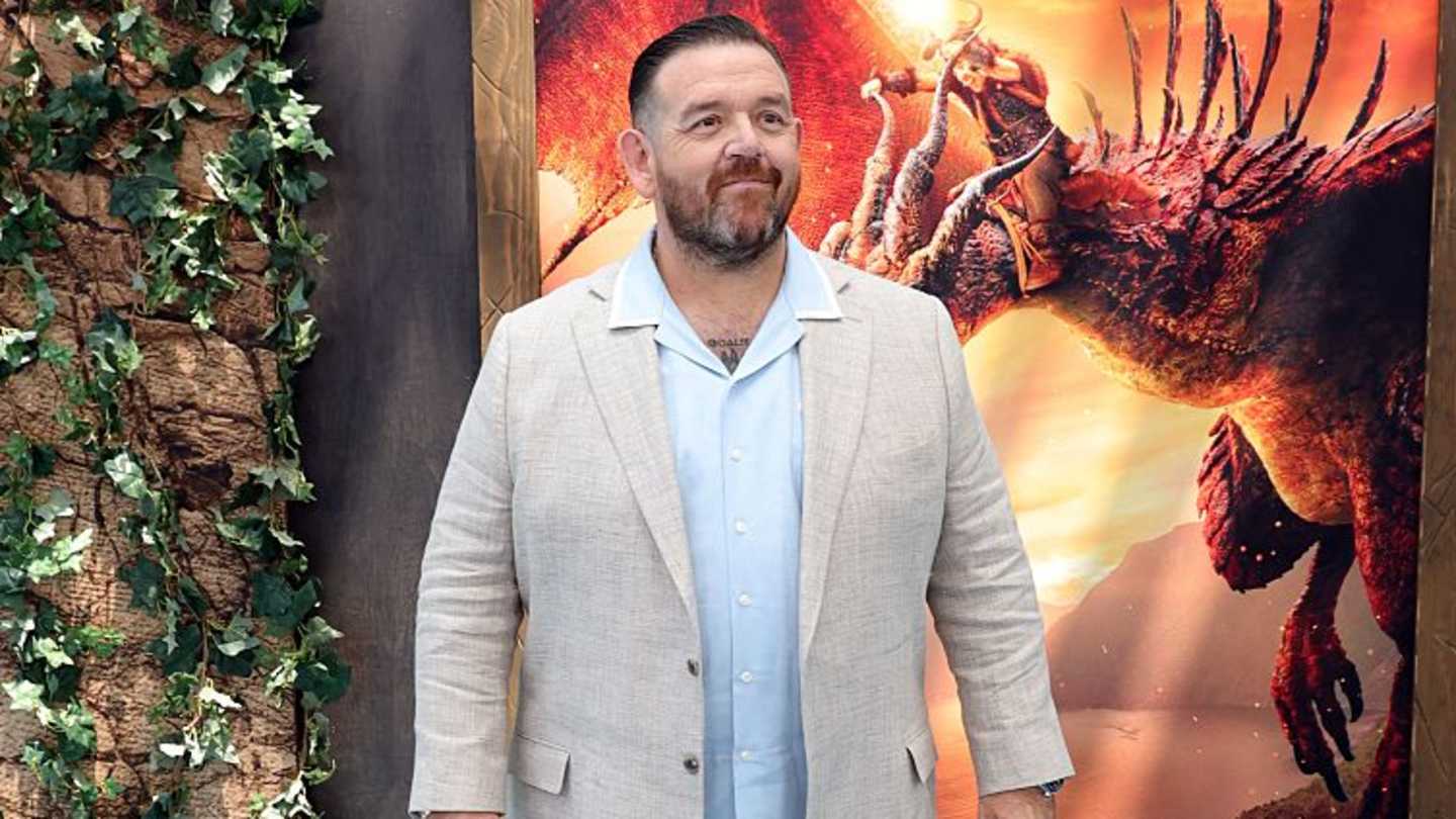 Nick Frost as Hagrid in the HBO adaptation
