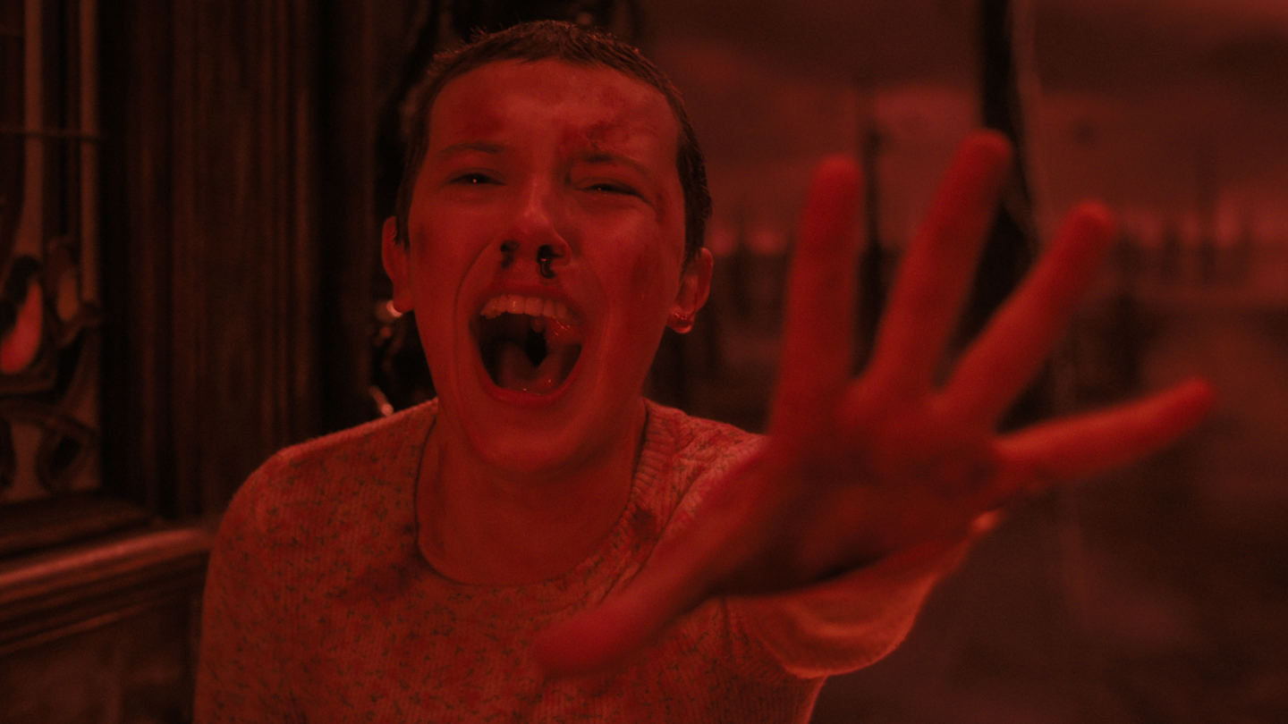 Millie Bobby Brown as Eleven in STRANGER THINGS